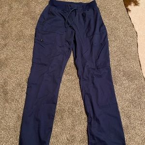 Jaanuu 6 Pocket Navy Cargo Scrubs Small